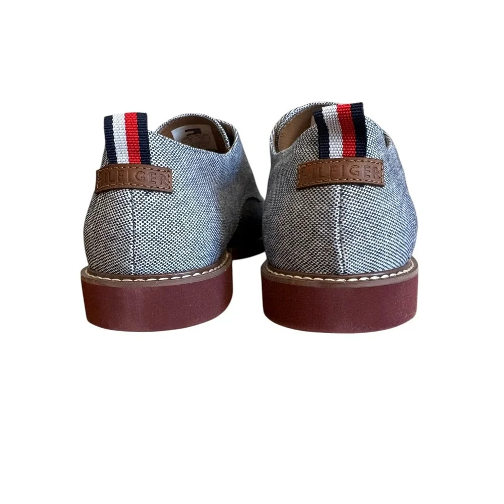 Tommy Hilfiger Garson4 Mens Blue‎ Fabric Derby Oxford Shoes 13 M New